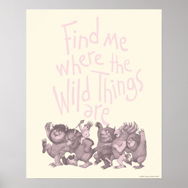 Poster Find Me Where the Wild Things Are (Devant)
