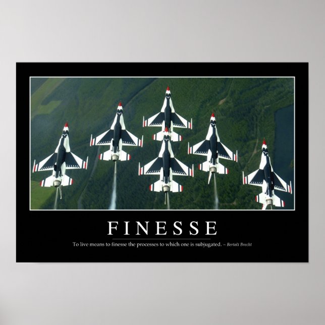 Poster Finesse : Devis inspirant (Devant)