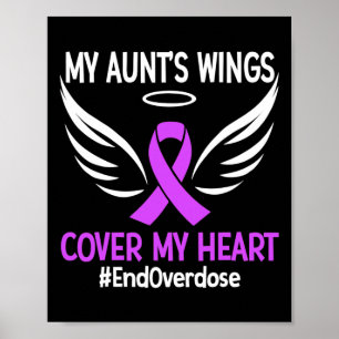 Poster Finir l'overdose Les ailes de ma tante couvrent mo