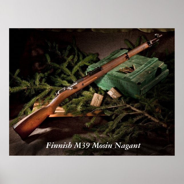 Poster Finlandais M39 Mosin Nagant (Devant)