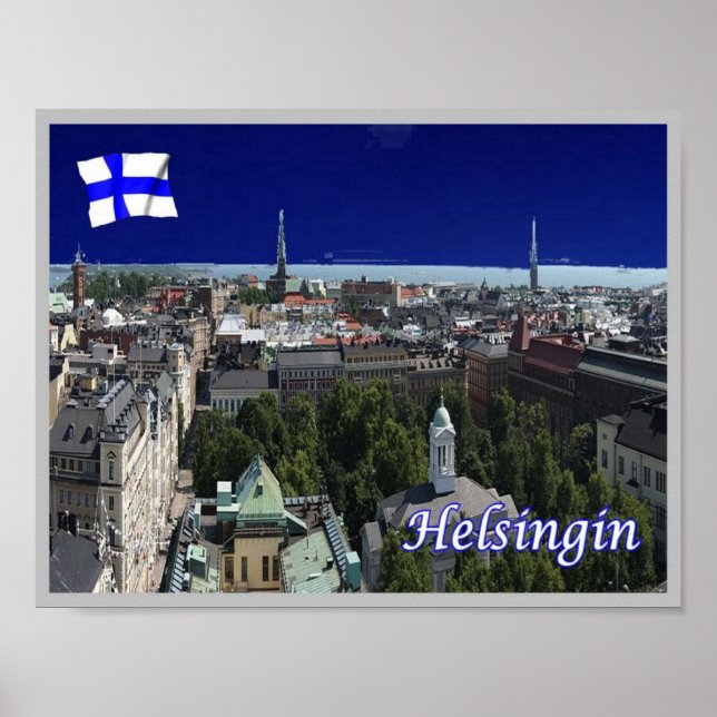Poster Finlande - Helsinki - Helsingfors - (Devant)