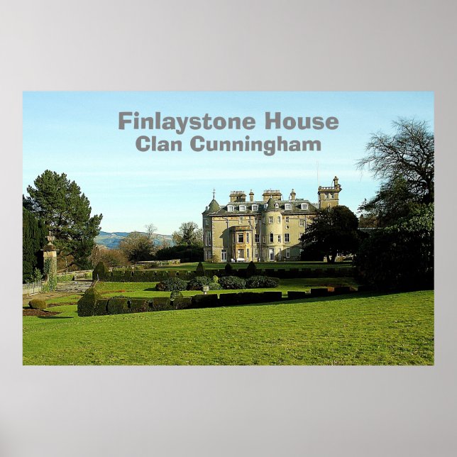 Poster Finlaystone House - Clan Cunningham (Devant)