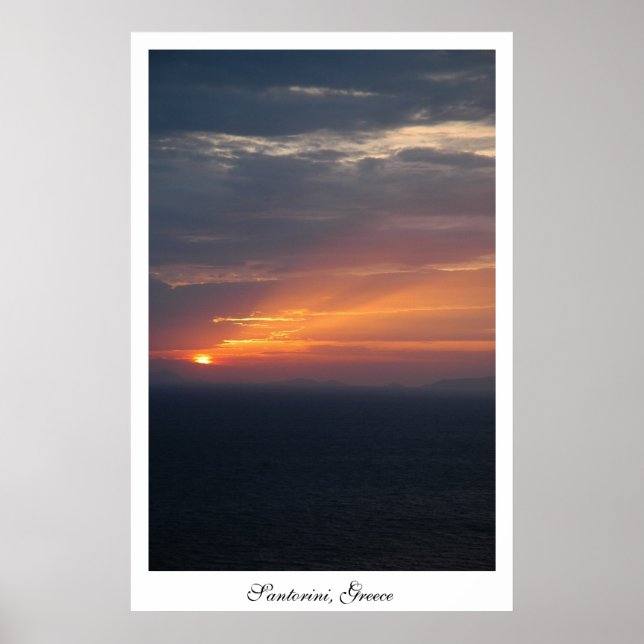 Poster Fira Sunset (Devant)