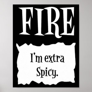 Poster FIRE - Halloween Paquet chaud Costume Taco Hallowe