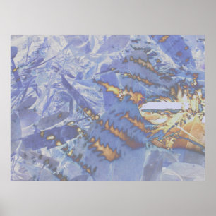 Poster Fire & Ice, abstrait numérique