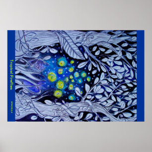 POSTER FIREFLITS TROPICAUX