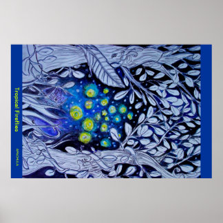 POSTER FIREFLITS TROPICAUX