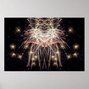 Poster Fireworks Art : "Griffin" art numérique original