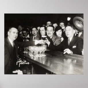 POSTER FIRST BEER AFTER PROHIBITION ENDS - BALTIMORE 1933