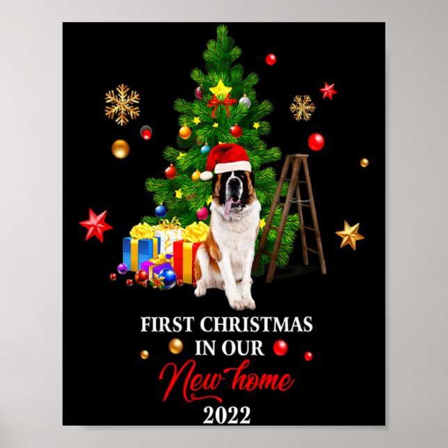 Poster First Christmas In Our New Home Xmas For Bernard T (Devant)