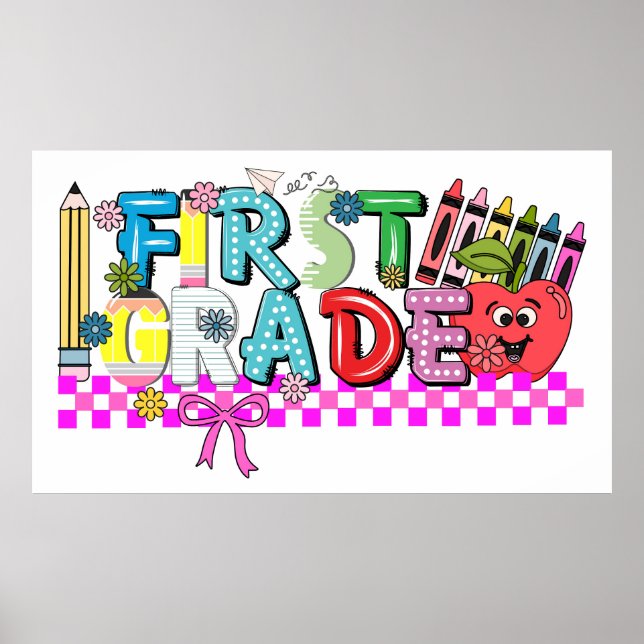 Poster First Grade Fun & Flair Whimsy (Devant)