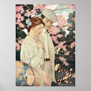 Poster First Love par Jessie Willcox Smith