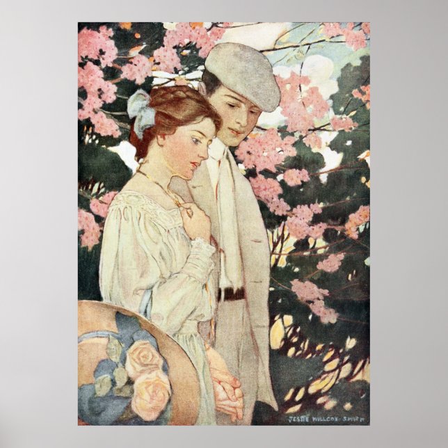 Poster First Love par Jessie Willcox Smith (Devant)
