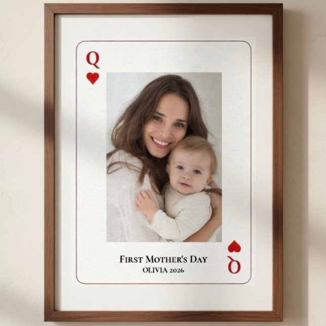 Poster First Mother’s Day Personalized Photo  (Créateur téléchargé)