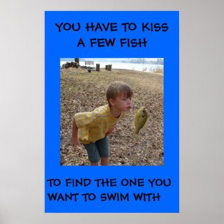 POSTER FISH KISS