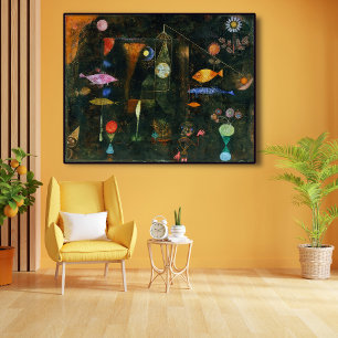 Poster Fish Magic, Paul Klee Art Abstrait