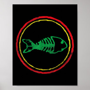Poster Fishbones Ska Punk Hommes Femmes Mères Fête des pè