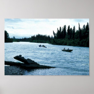 Poster Fishing and Boating on the Kenai River