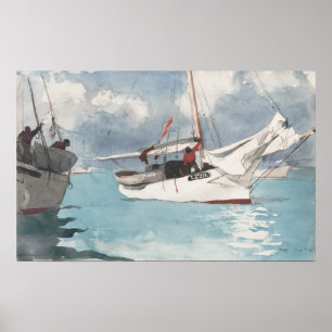 Poster Fishing Boats