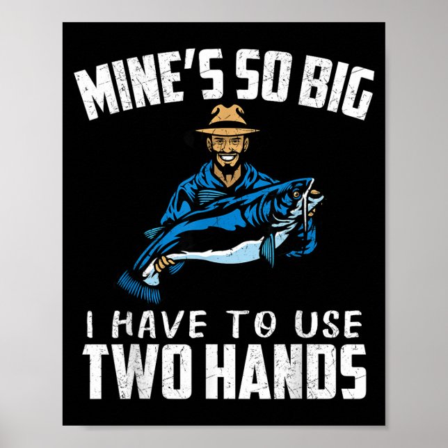 Poster Fishing Funny Shirt Sarcasm Quotes Joke Hobbies Hu (Devant)