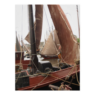Poster Fishingboat, wood, Dutch Harbor