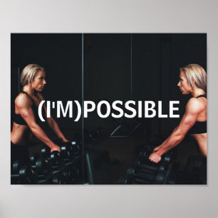 Poster fitness étude motivation inspiration gym