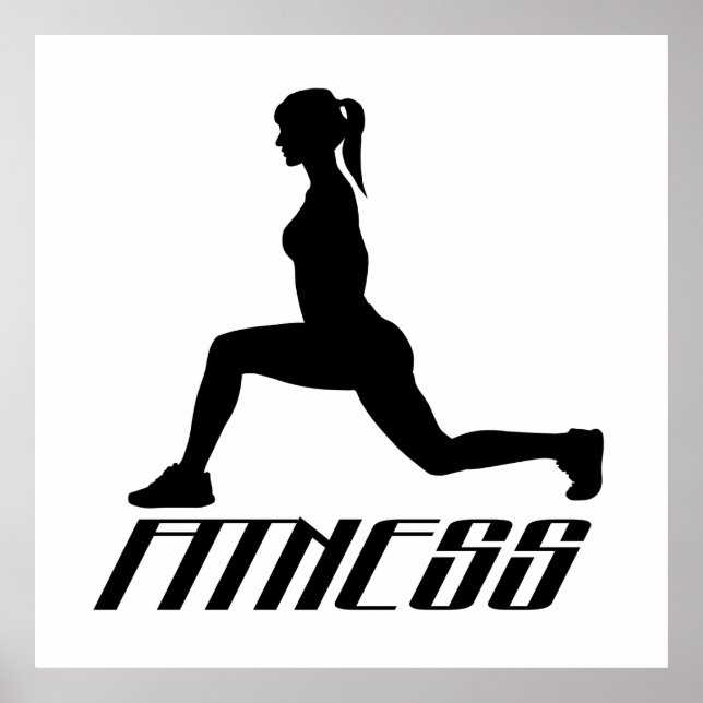Poster Fitness girl (Devant)