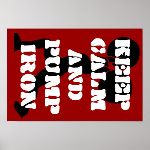 Poster Fitness GYM keep calm and pump iron