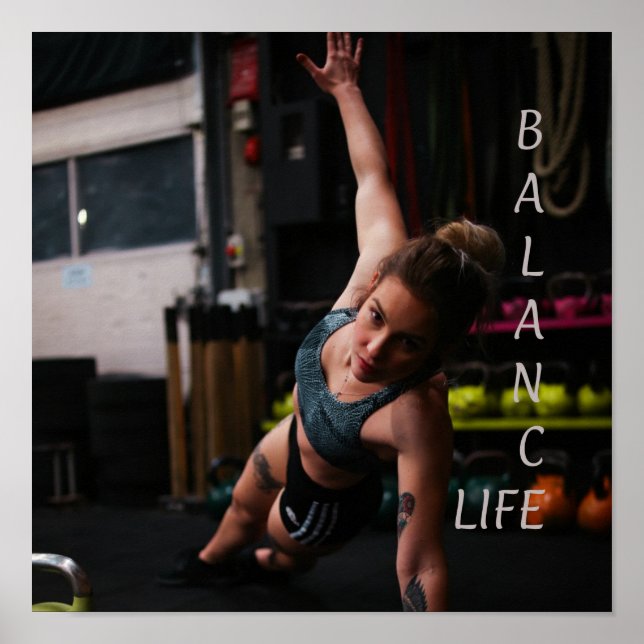 Poster Fitness Yoga Balance Life (Devant)