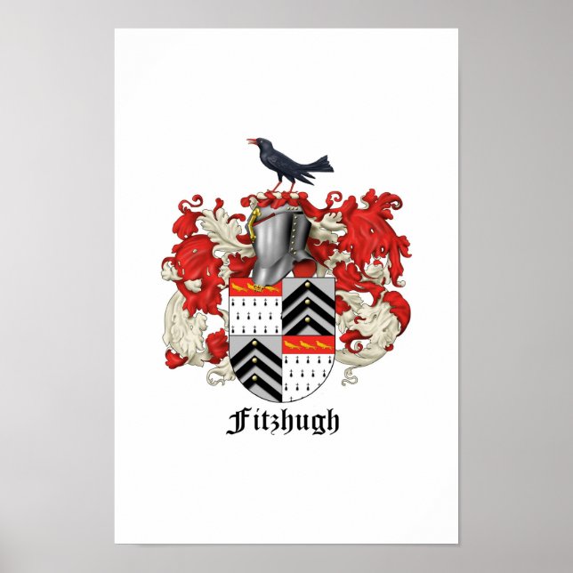 Poster Fitzhugh Family Heraldry - 2 (Devant)