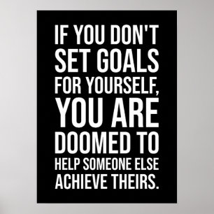 Poster Fixer des objectifs - L'agitation et la motivation