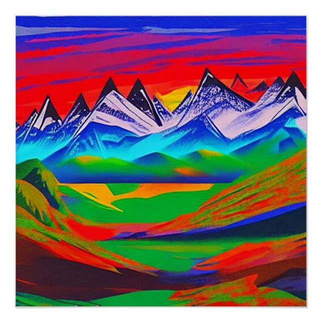 Poster Fjellandskap 8 (Devant)