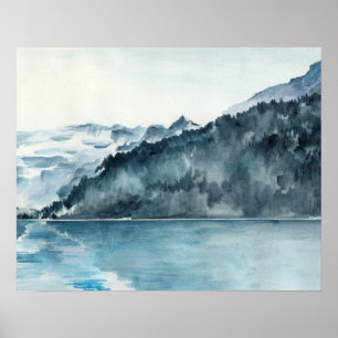 Poster Fjords d'hiver