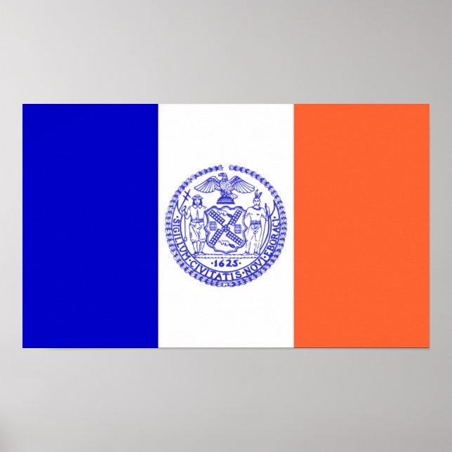 Poster FLag de New York (Devant)