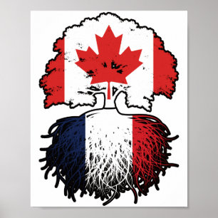 Poster Flag des Trois Canadiens Canada