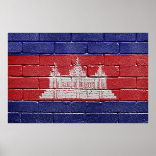 Poster Flag of Cambodia