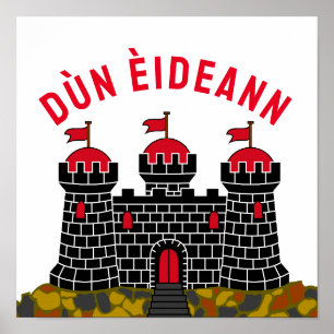 Poster Flag of Edinburgh - SCOTLAND