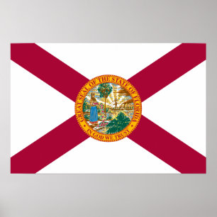 Poster Flag of Florida