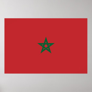 Poster Flag of Morocco