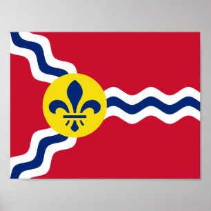 Poster Flag of St. Louis, Missouri