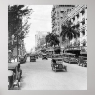 Poster Flagler Street, Miami, 1926