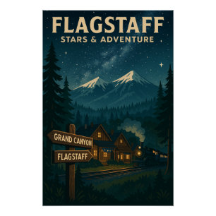 Poster Flagstaff - Porte d'entrée du Grand Canyon