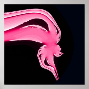 Poster Flamant rose dansant