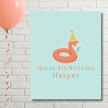 flamant rose gonflable pour enfants fête d'anniver