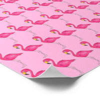 Flamants roses de Flamants roses roses chauds Post