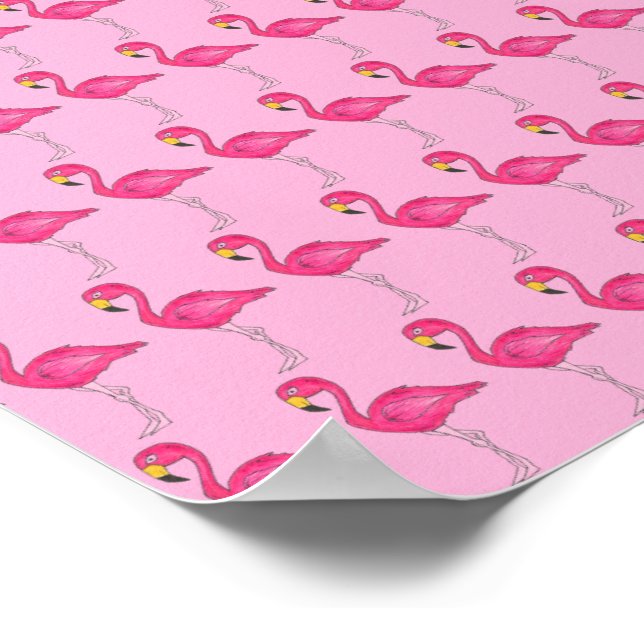 Poster Flamants roses de Flamants roses roses chauds Post (Coin)