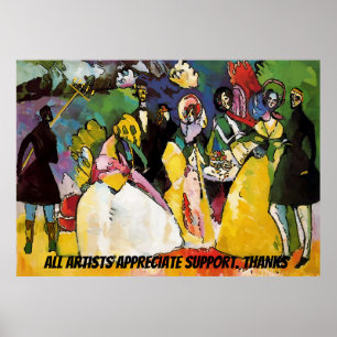 Poster Flambeau à Mardi Gras