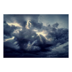 Poster Flambeaux pendant l'orage