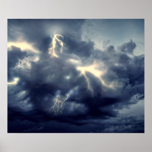 Poster Flambeaux pendant l'orage
