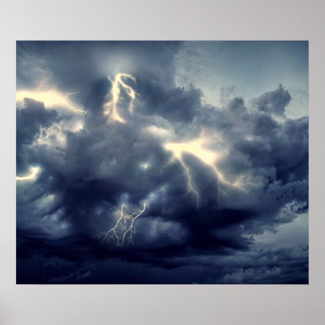 Poster Flambeaux pendant l'orage (Devant)